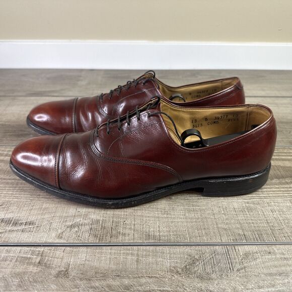 Allen Edmonds Park Avenue Mens Size 13 B Cap-Toe Oxfords Burgundy USA main image 9
